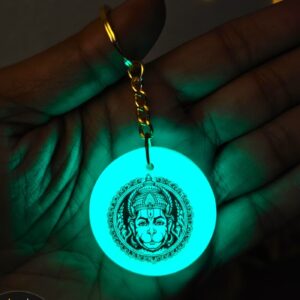 Home Hanuman ji Glow In Dark Keychain