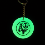 Khanda Lion Glow-in-the-Dark Key Chain